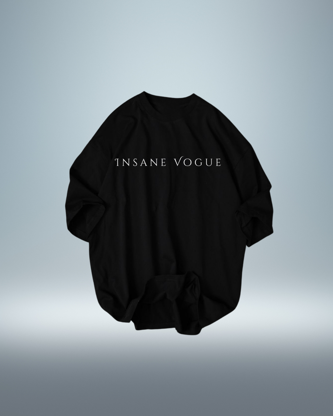 "Insane Vogue Classic" Luxe Black Tee