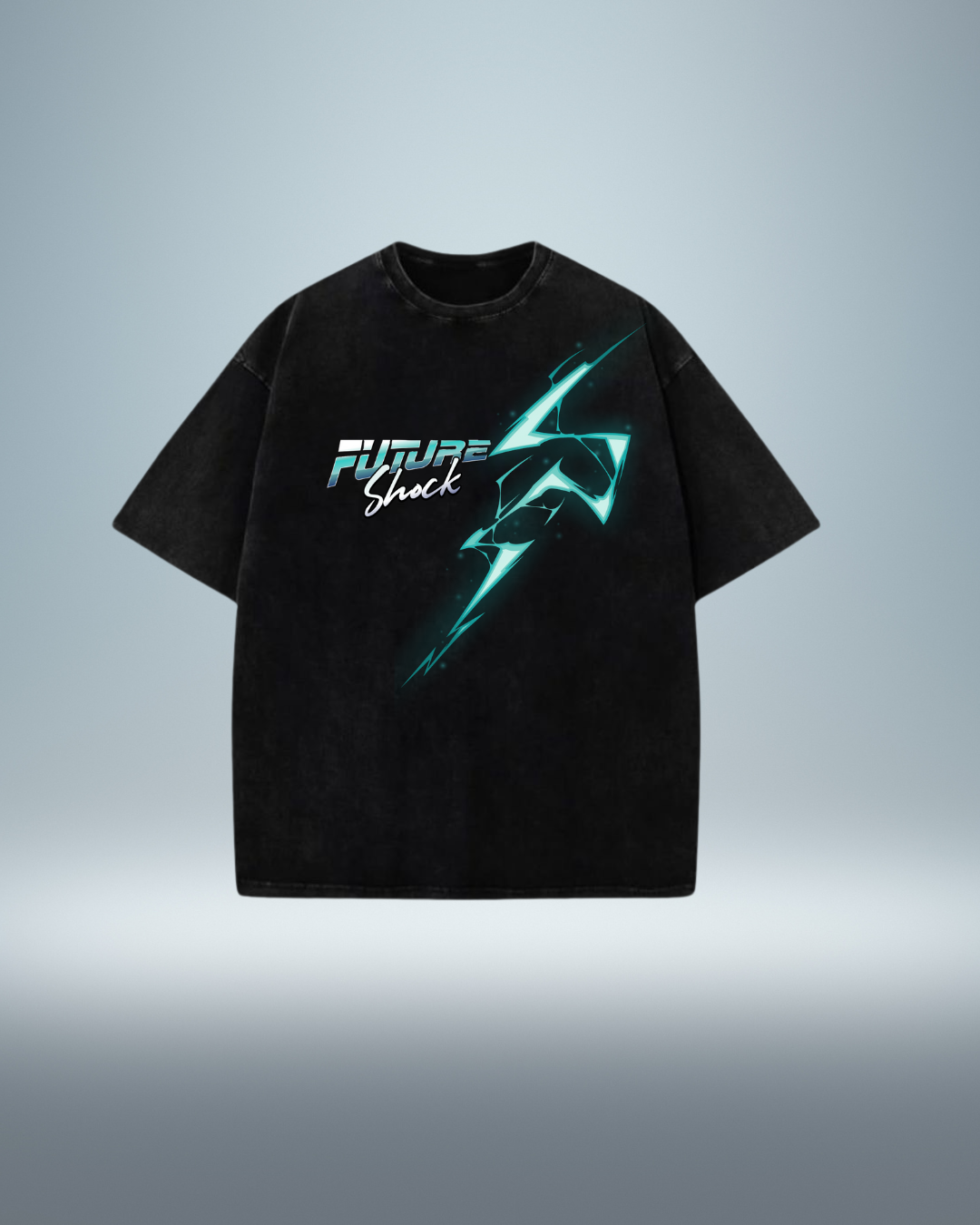 Future Shock Bolt Acid Wash Tee