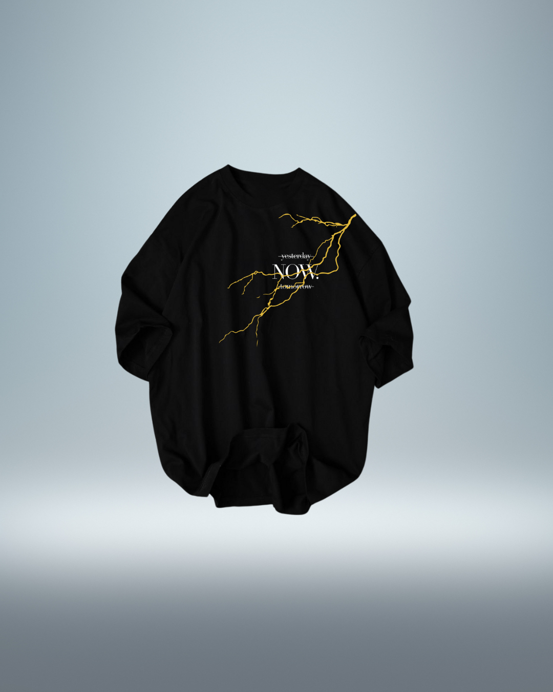 NOW Lightning Bolt Oversized Tee