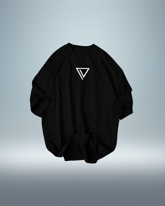 "Vortex Core" Symbolic Black Tee